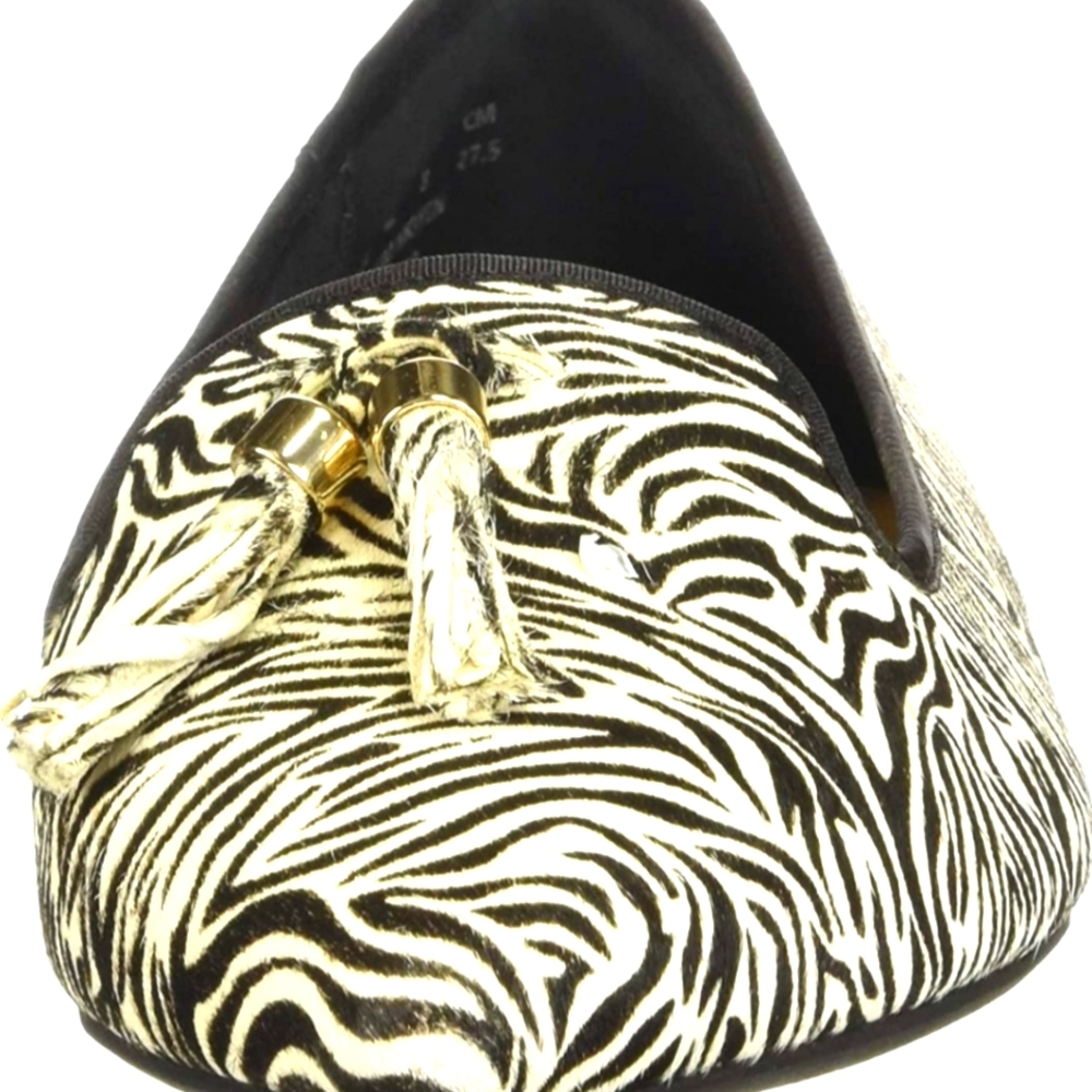 Zebra print flats